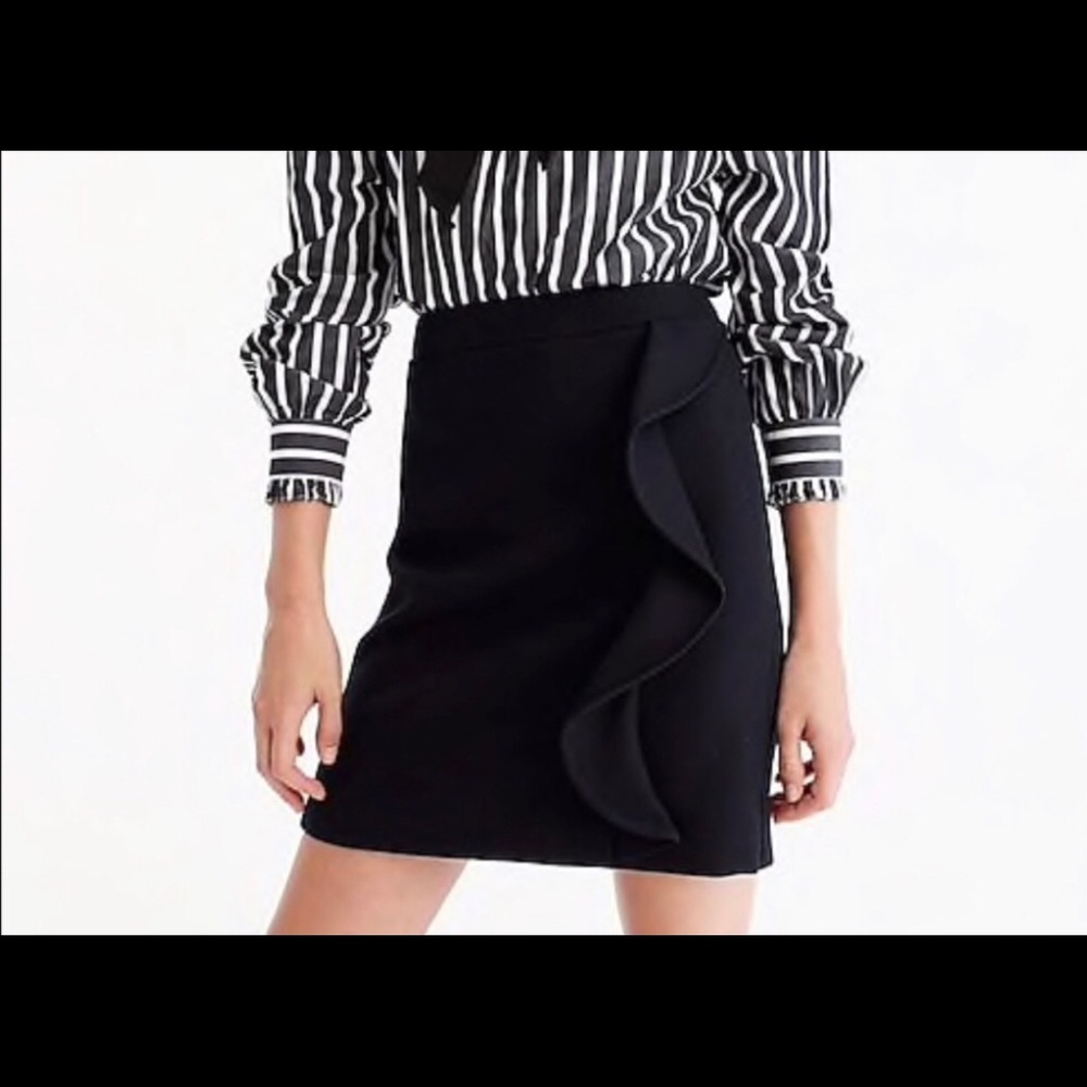 J. Crew Ruffle-front Mini Skirt